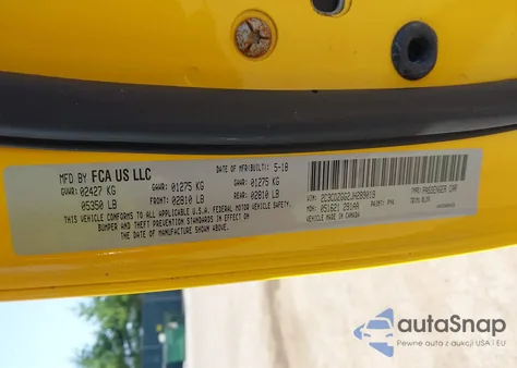 2018 Dodge Challenger Gt Awd из США, поврежденный, VIN 2C3CDZGG2JH289019